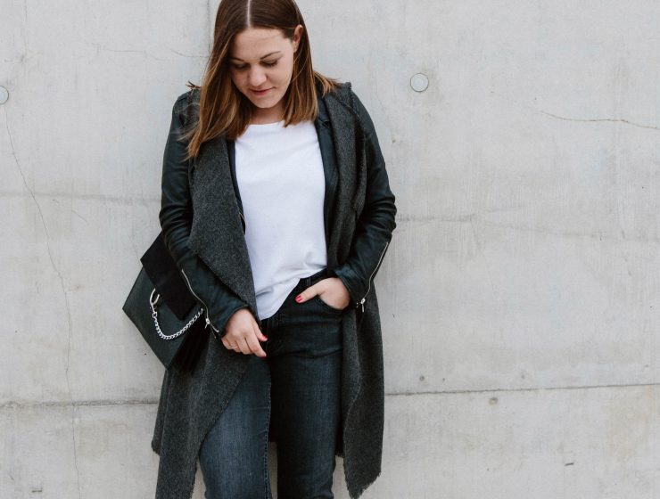 Schnittmuster Damen Weste #cozy Tragefoto