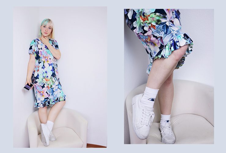 Schnittmuster Damen Kleid #tee Probenähen