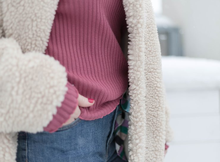 Schnittmuster Damen Rollkragenpullover #turtle Tragefoto