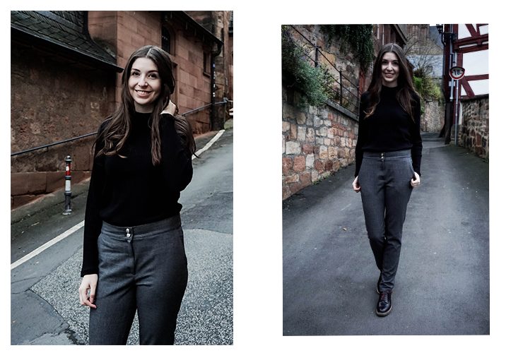 Schnittmuster Damen Rollkragen Pullover #turtle Probenähen