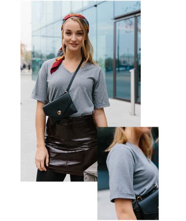 Schnittmuster Buch Alles Jersey Basics Nähen Damen T-Shirt Tragefoto